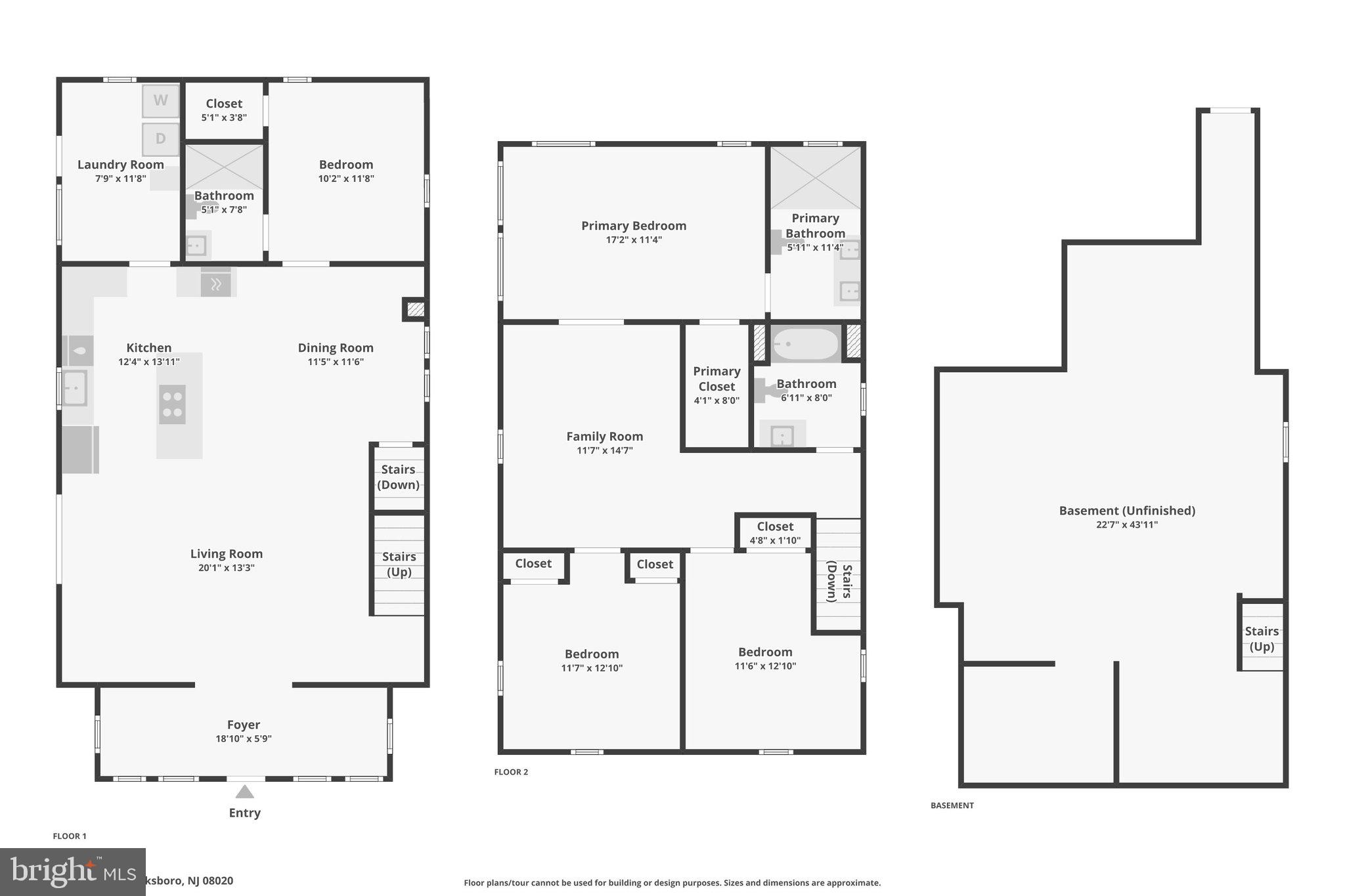 398 Friendship Road Clarksboro, NJ 08020 - Photo 50 of 50 Combined Floorplan All Floors