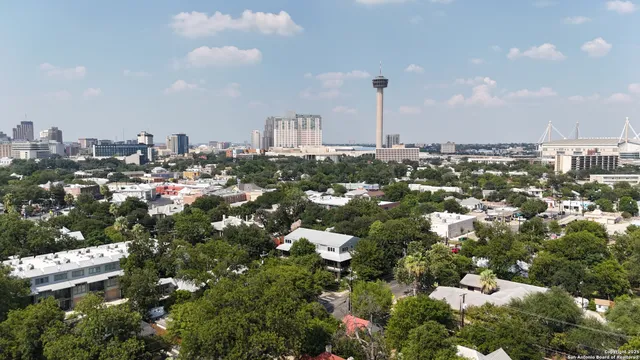 a city view with lot of house