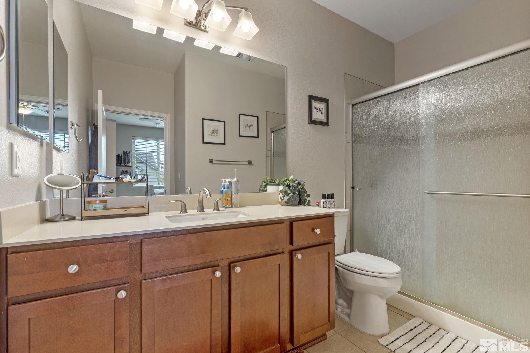 508 Alpine Rose Ct. Reno, NV 89521 - Photo 29 of 39 a bathroom with a sink a toilet and a mirror