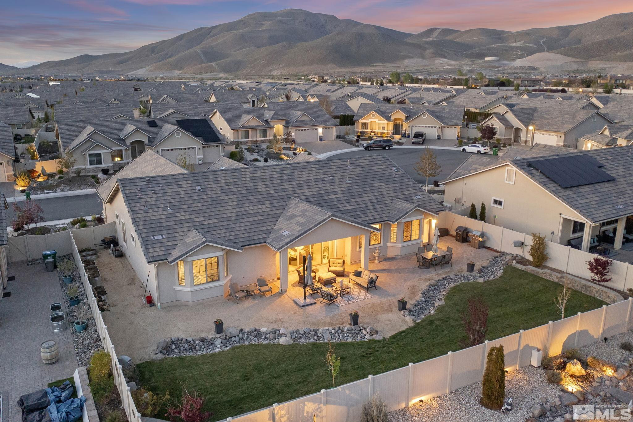 508 Alpine Rose Ct. Reno, NV 89521 - Photo 6 of 39 an aerial view of residential houses with outdoor space