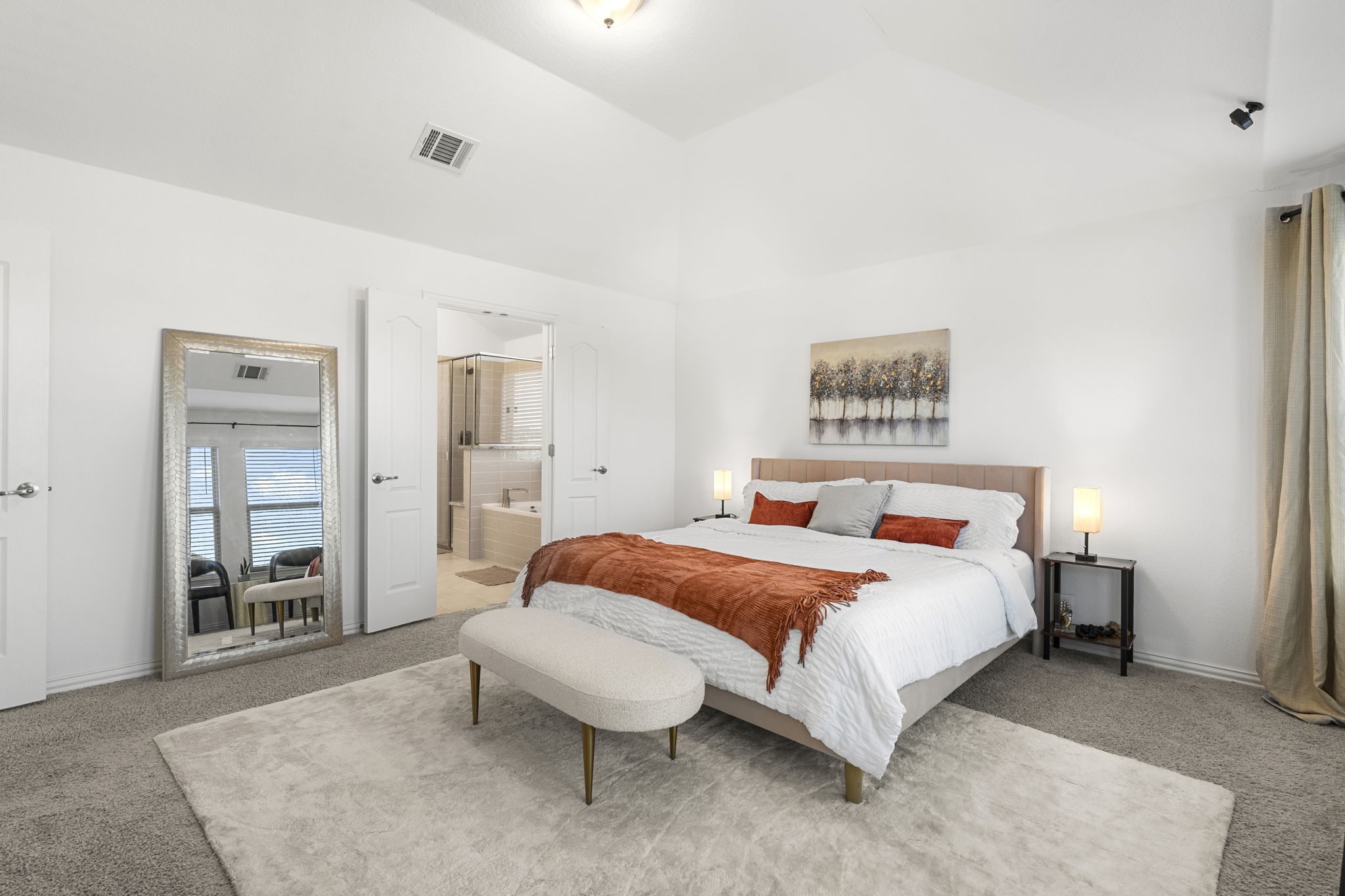 463 Oleander Loop Buda, TX 78610 - Photo 14 of 34 a bedroom with a bed and a table