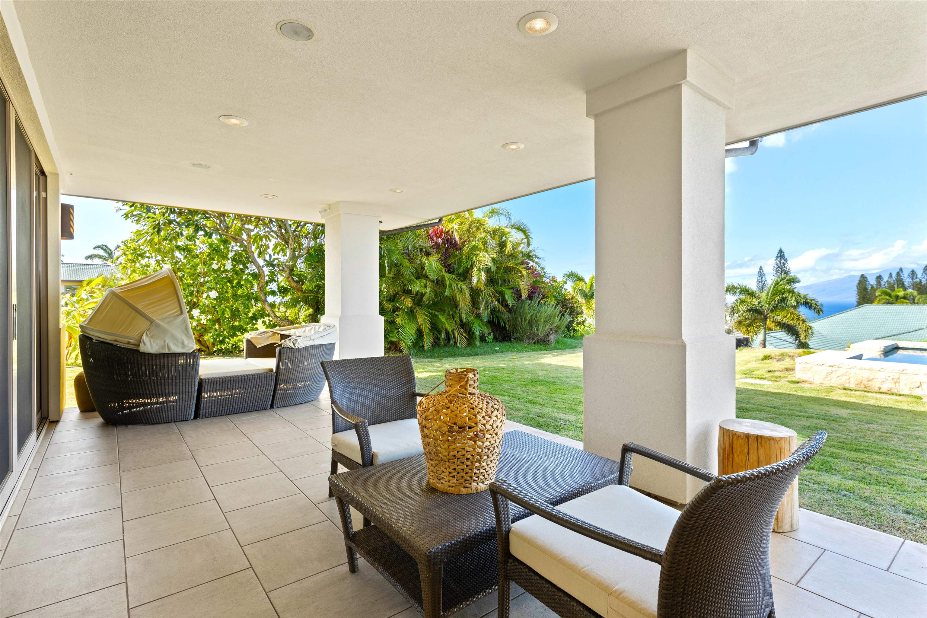 232 Crestview Road Lahaina, HI 96761 - Photo 18 of 45 a outdoor living space with furniture and garden view