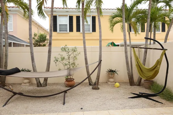 a view of outdoor space with seating