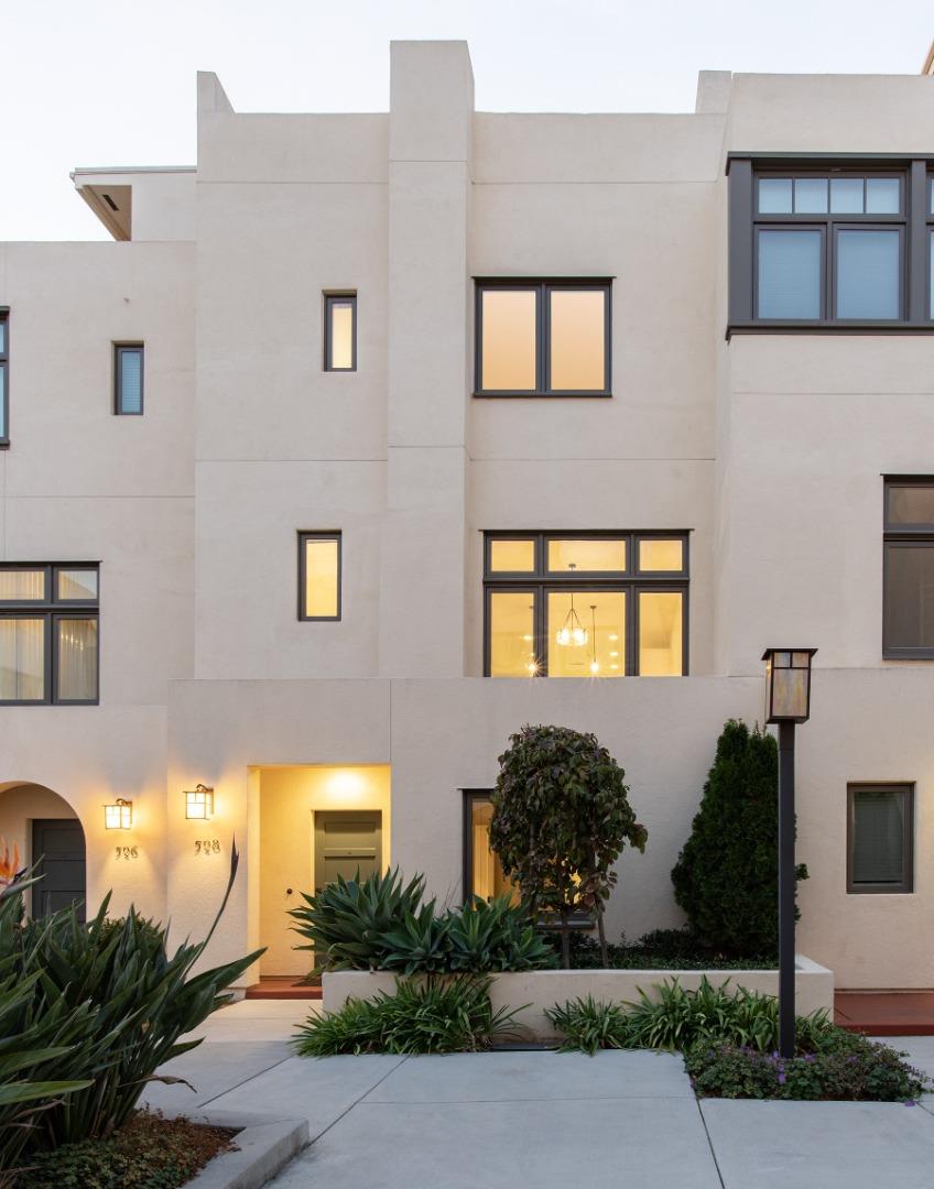 a front view of a house