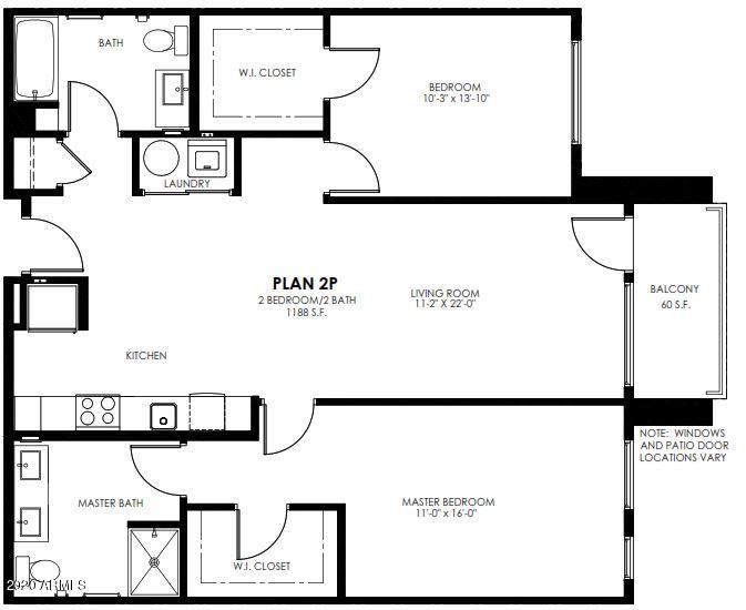 260 East Rio Salado Parkway, Unit 3032 Tempe, AZ 85281 - Photo 26 of 26 2P Floor Plan