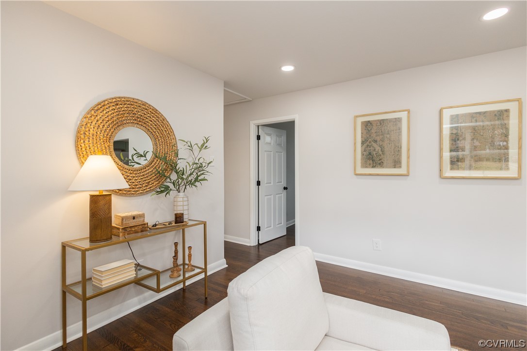 7714 Cherokee Road Richmond, VA 23225 - Photo 23 of 48 a living room with furniture and a wooden floor