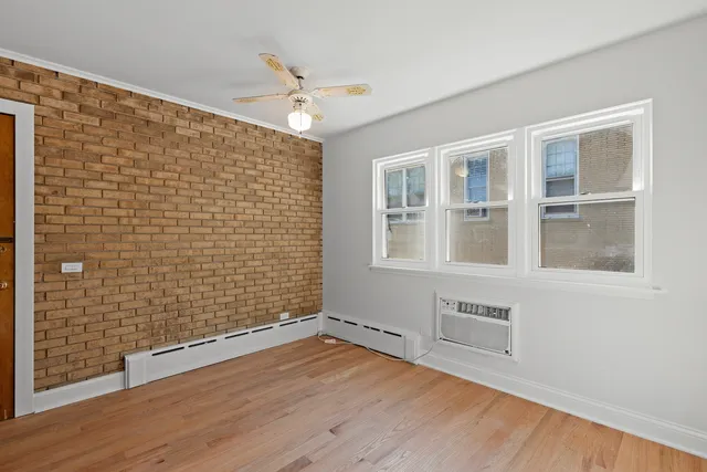 a view of empty room with a window