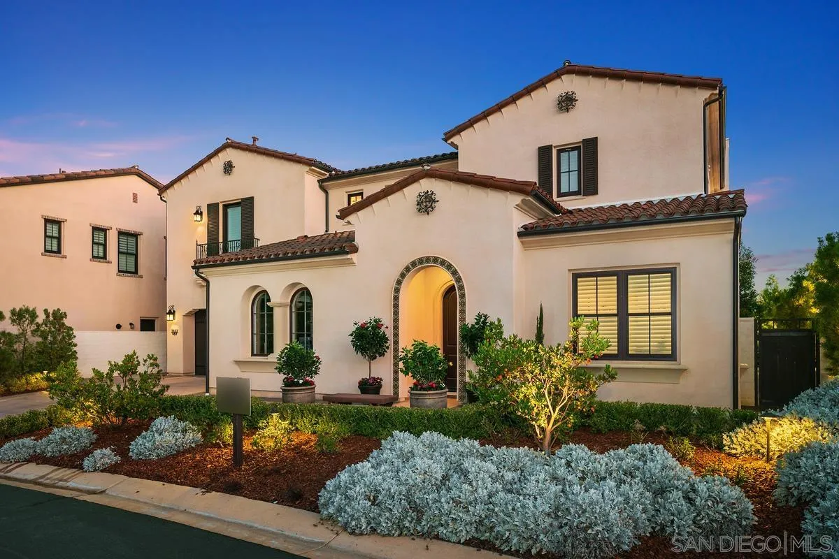 7923 Silvery Moon Lane Rancho Santa Fe, CA 92067 - Photo 1 of 22 a front view of a house with garden