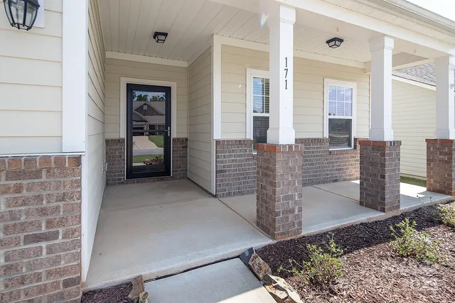 a view of front door of house