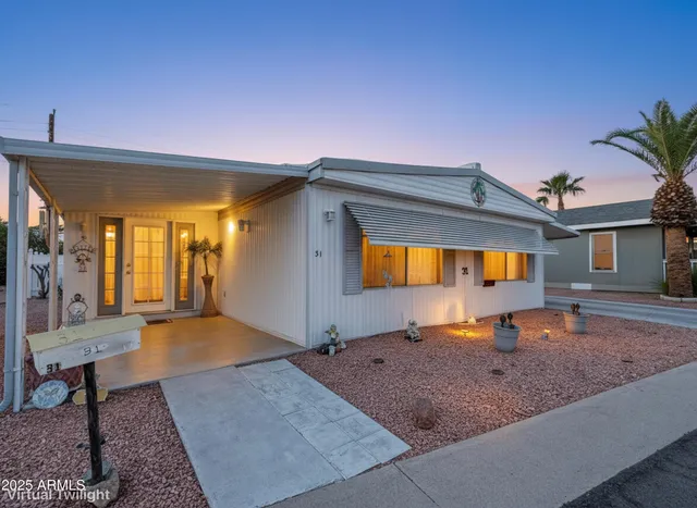 a view of a house with a patio
