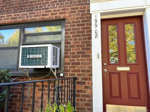 a front view of a house with a window