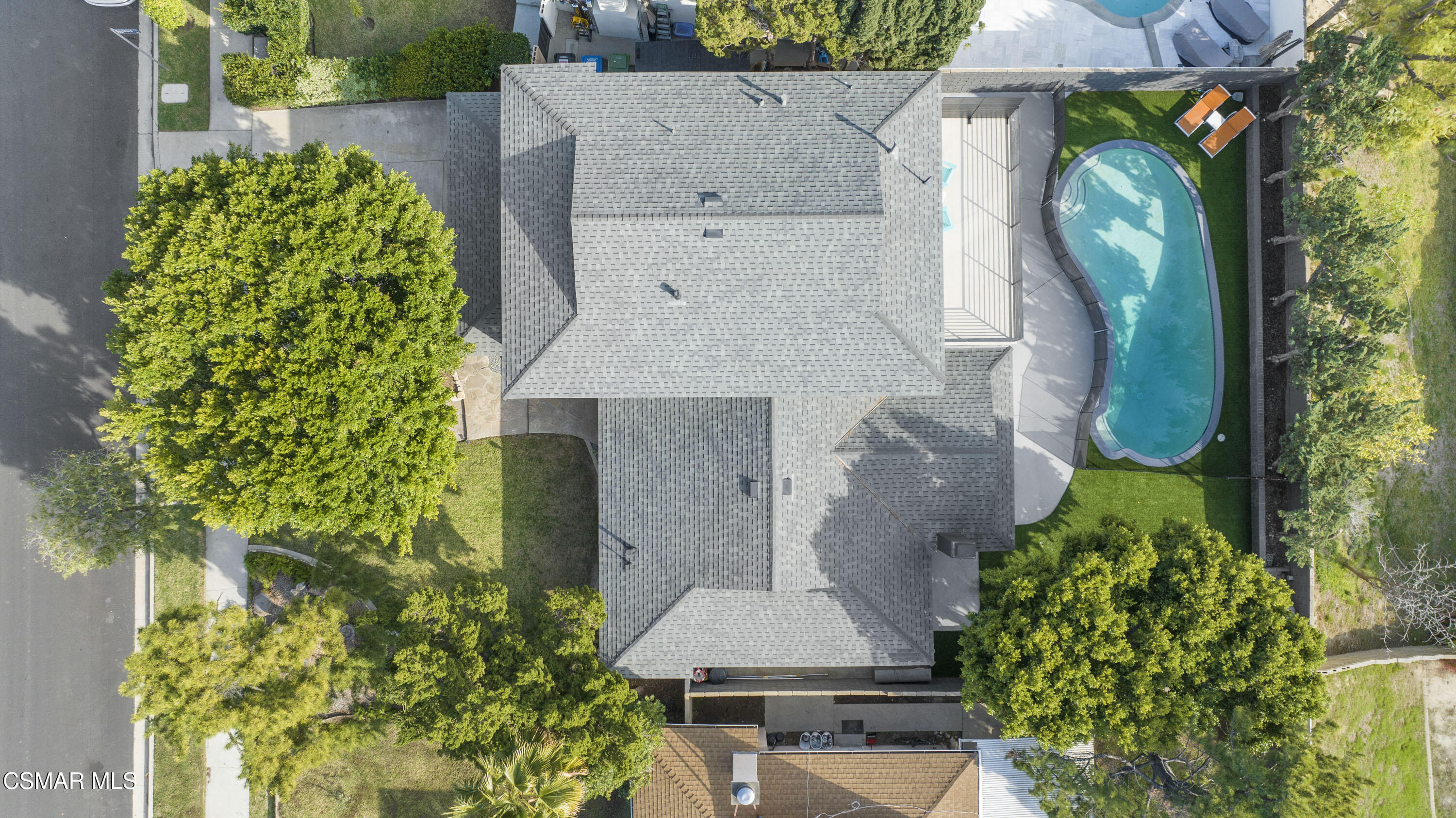 19120 Salt Lake Place Porter Ranch, CA 91326 - Photo 43 of 47 an aerial view of a house