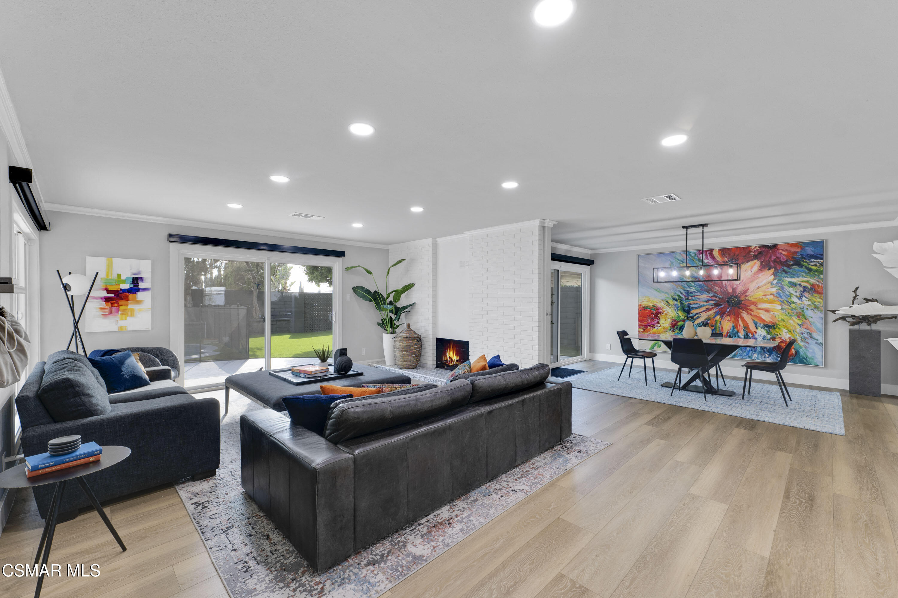 19120 Salt Lake Place Porter Ranch, CA 91326 - Photo 8 of 47 a living room with furniture and a flat screen tv