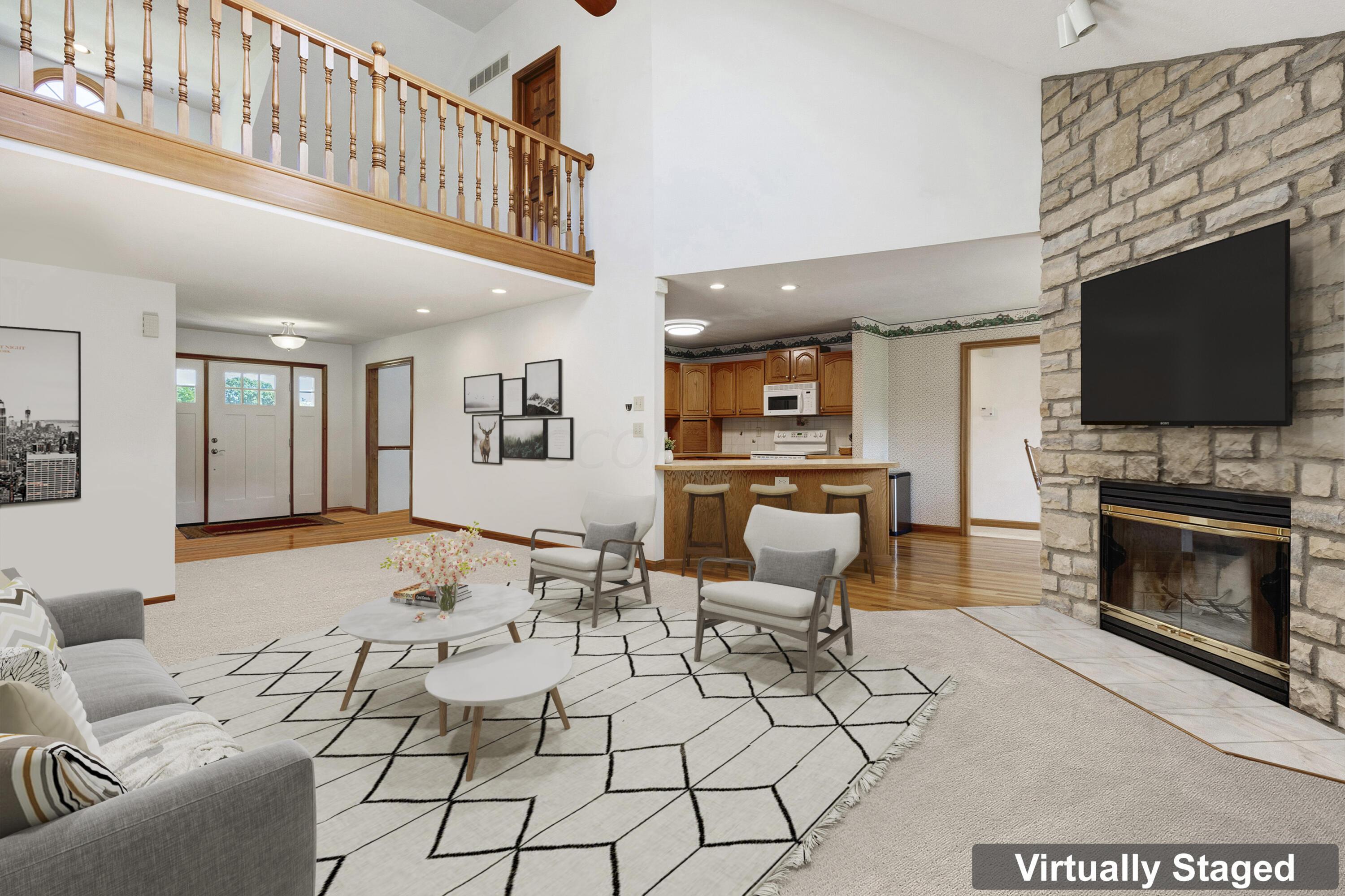 2828 Rome Corners Road Galena, OH 43021 - Photo 6 of 66 Virtually staged great room