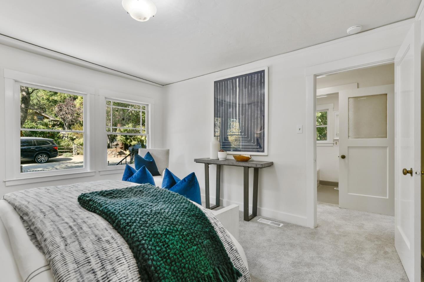 132 Alta Vista Road Woodside, CA 94062 - Photo 26 of 44 a bed room with a bed and a window