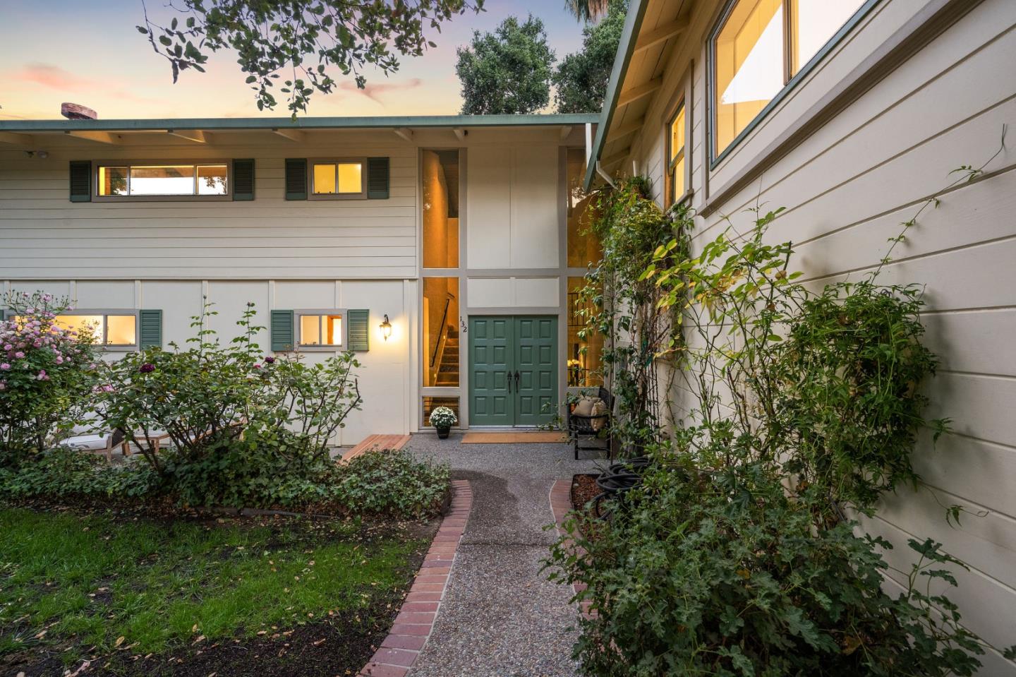 132 Alta Vista Road Woodside, CA 94062 - Photo 37 of 44 a front view of a house with garden