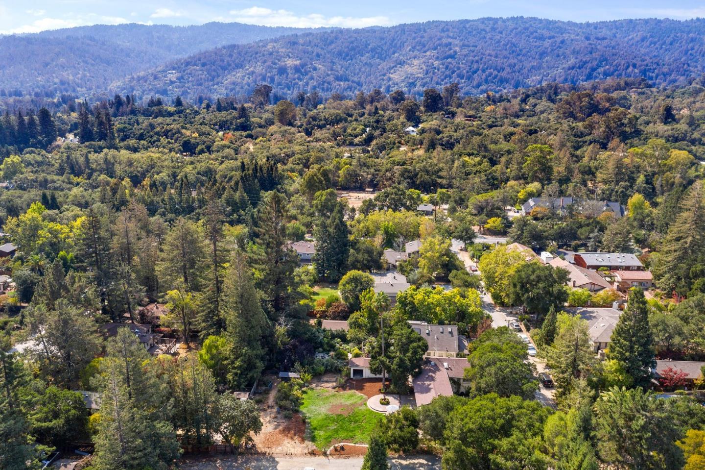 132 Alta Vista Road Woodside, CA 94062 - Photo 44 of 44 an aerial view of residential house and green space