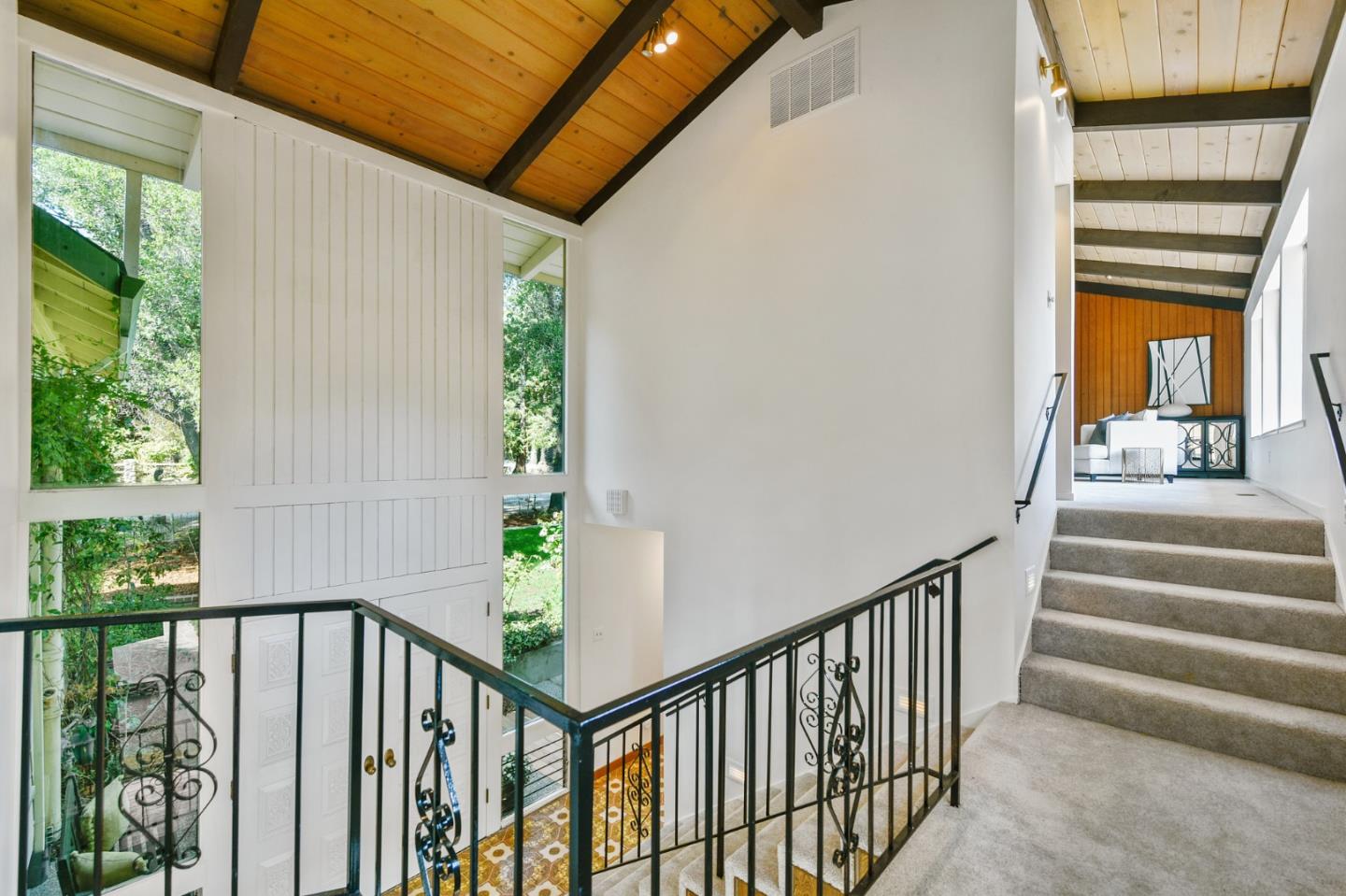 132 Alta Vista Road Woodside, CA 94062 - Photo 9 of 44 a view of a balcony with stairs