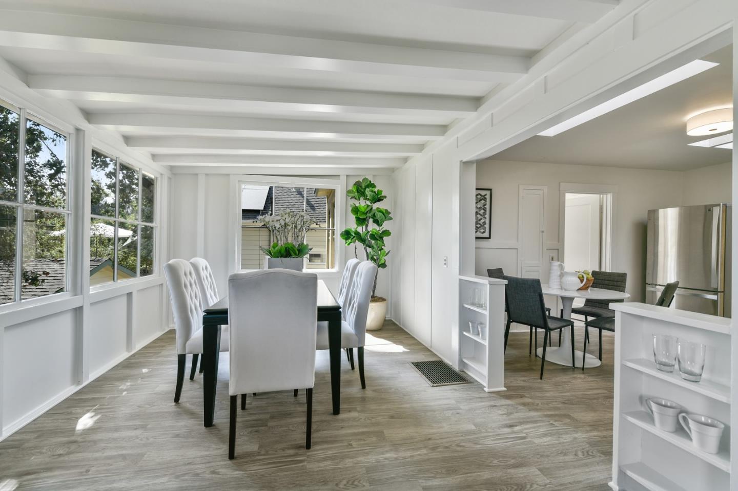 132 Alta Vista Road Woodside, CA 94062 - Photo 10 of 44 a view of a dining room with furniture window and outside view