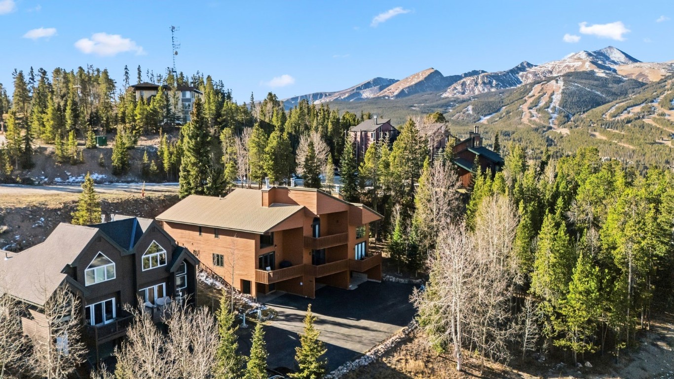 1682 Boreas Pass Road, Unit C Breckenridge, CO 80424 - Photo 1 of 50 Townhome with Breckenridge Ski Resort in the background