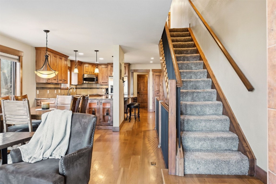 1682 Boreas Pass Road, Unit C Breckenridge, CO 80424 - Photo 22 of 50 living area with stairs