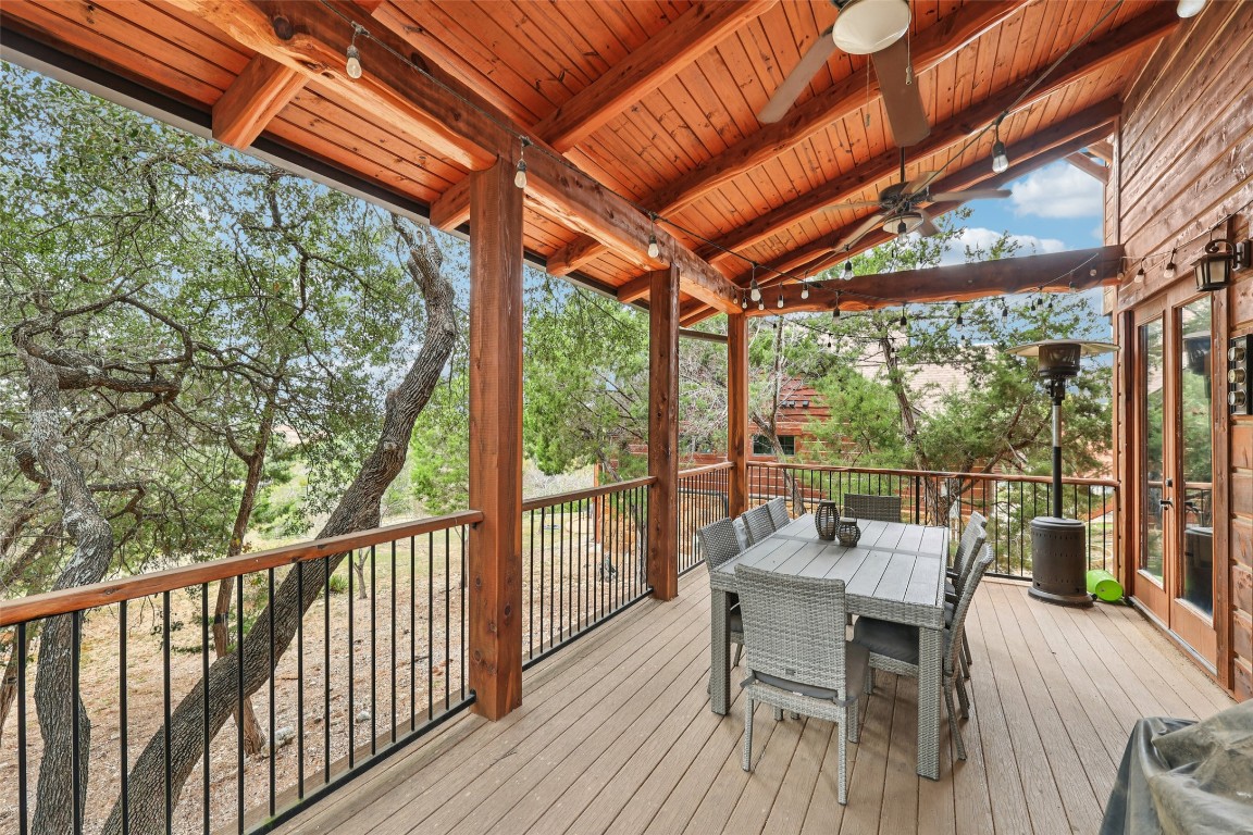 7229 Trident Jonestown, TX 78645 - Photo 26 of 34 a view of a chairs and table in the balcony
