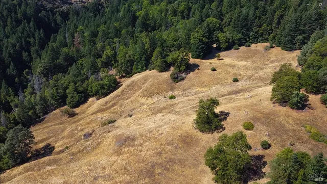 a view of a snow in a yard