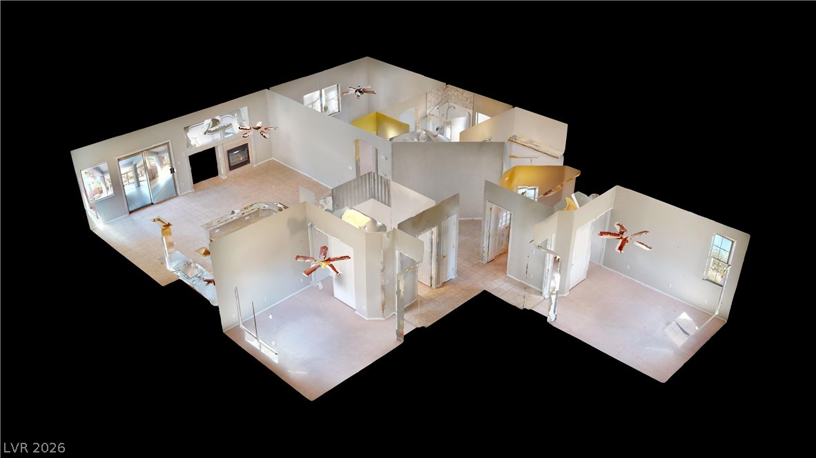 3591 Driving Range Street Las Vegas, NV 89122 - Photo 78 of 79 This immersive floor plan offers a comprehensive overhead view of the home's layout.