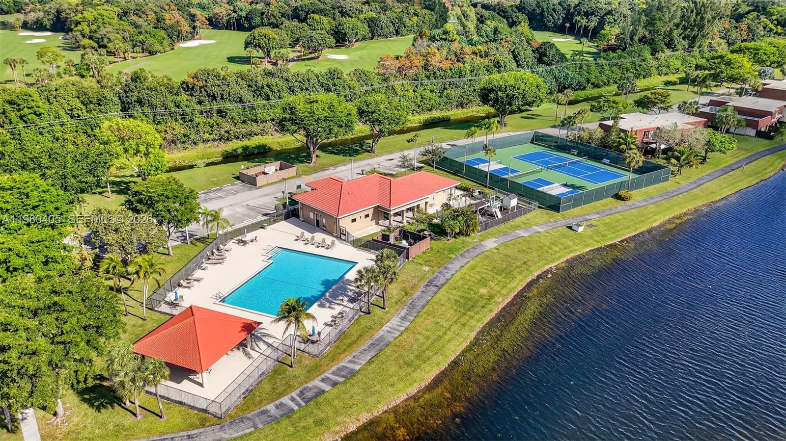 8181 Boca Rio Drive, Unit 8181 Boca Raton, FL 33433 - Photo 36 of 40 an aerial view of a house with a yard basket ball court