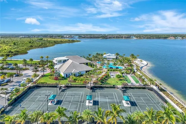 a view of a city with an ocean