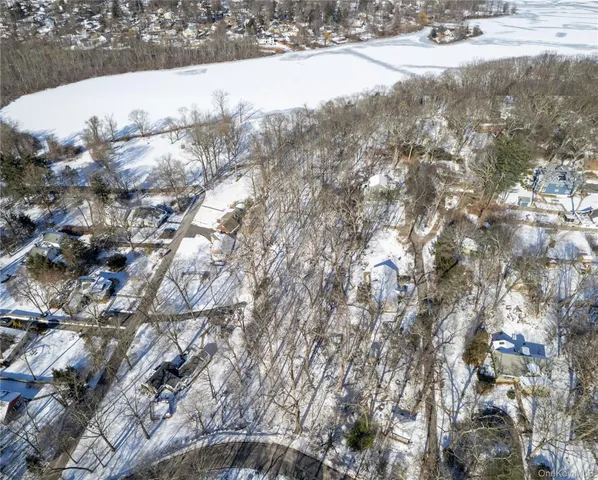 a view of snow on a field