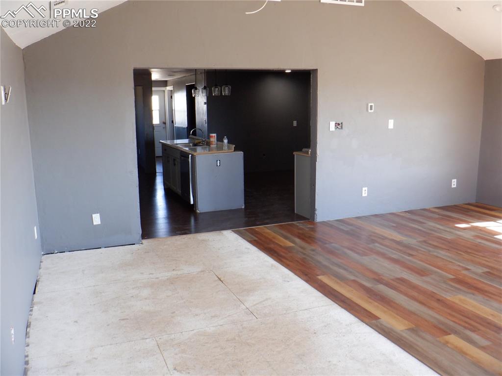 995 Choate Lane Yoder, CO 80864 - Photo 16 of 48 a view of a kitchen counter space and a sink