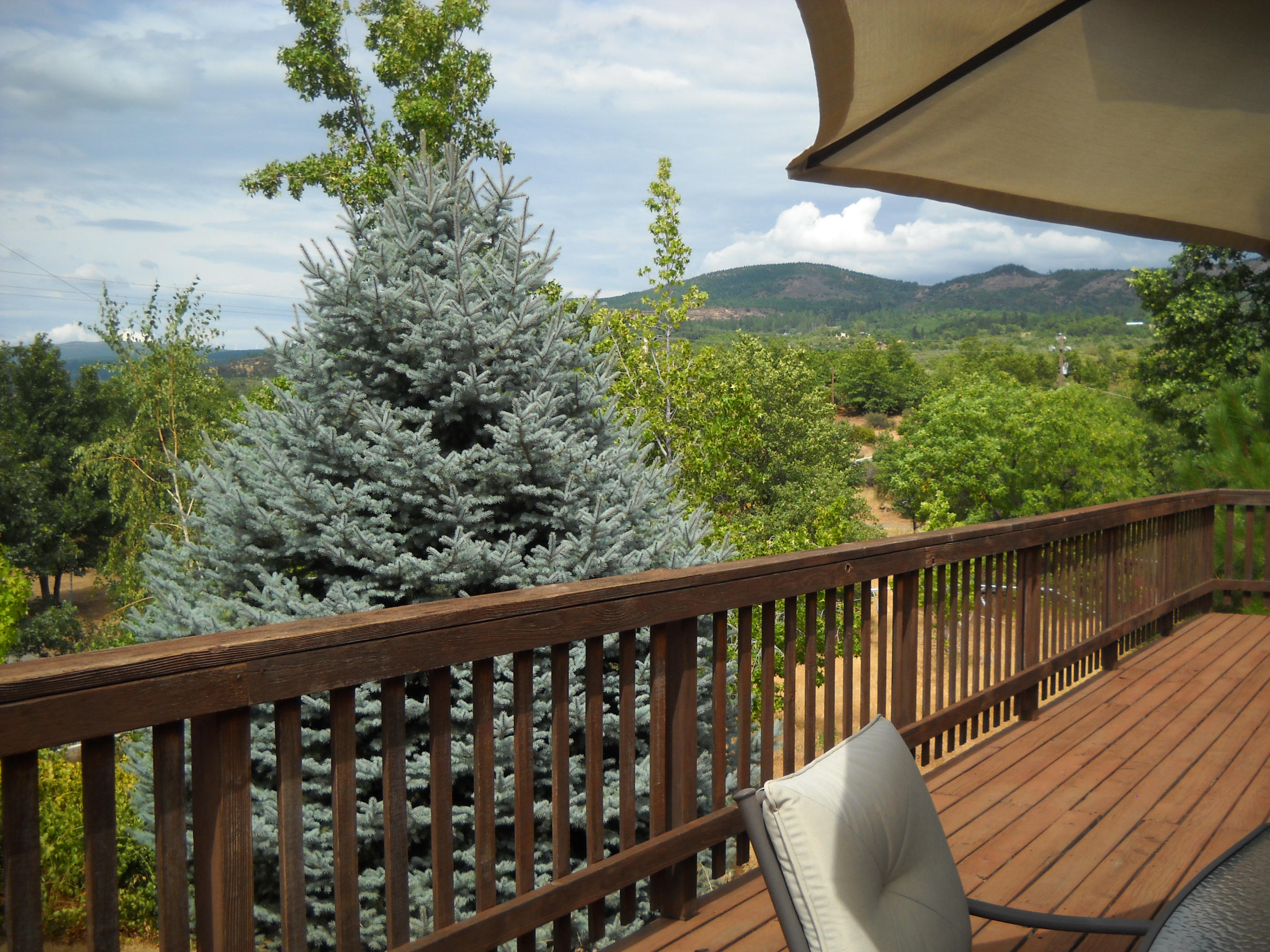 Deck mountain views