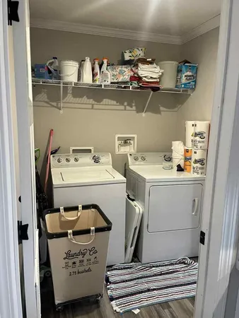 a view of washer and dryer