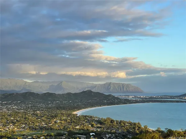 a view of lake and mountain
