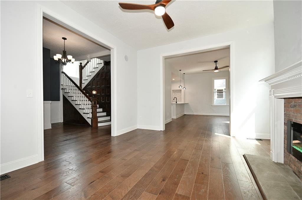 6029 Stanton Avenue Pittsburgh, PA 15206 - Photo 5 of 27 a view of an entryway with wooden floor