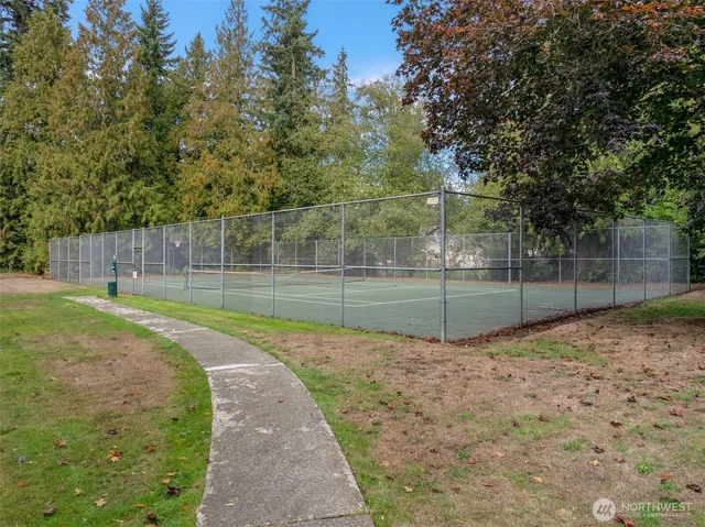 a view of an outdoor space and a yard