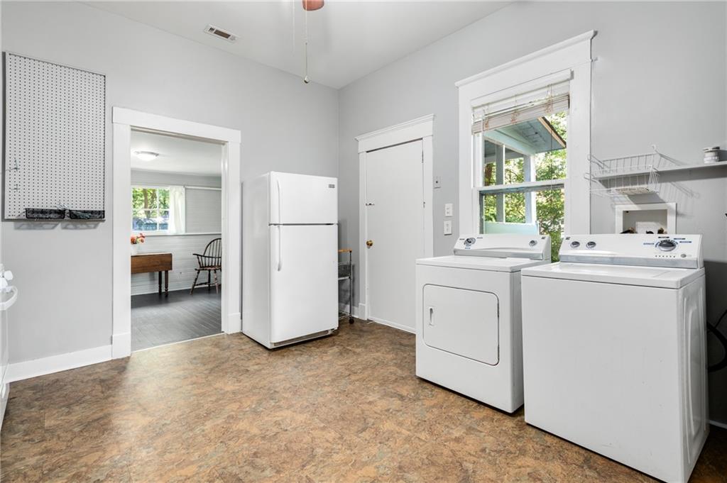 1323 La France Street Northeast, Unit 2 Atlanta, GA 30307 - Photo 15 of 25 a view of utility room with washer and dryer