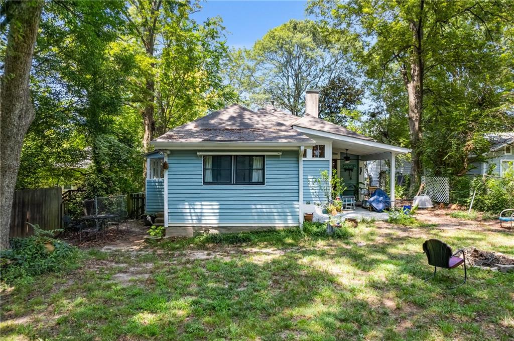 1323 La France Street Northeast, Unit 2 Atlanta, GA 30307 - Photo 24 of 25 a view of a house with backyard porch and sitting area