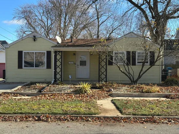 a front view of a house