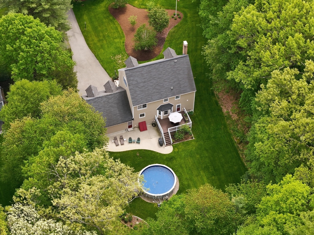 9 Fazio Farm Road Georgetown, MA 01833 - Photo 41 of 42 an aerial view of a backyard