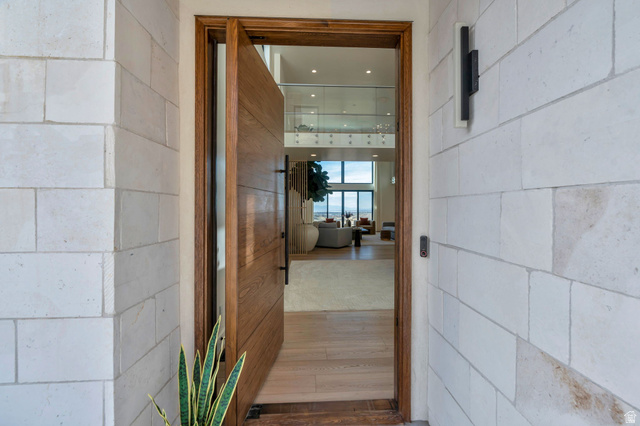 3918 South Mapleton Ests Drive Mapleton, UT 84664 - Photo 42 of 103 Property entrance featuring concrete block siding