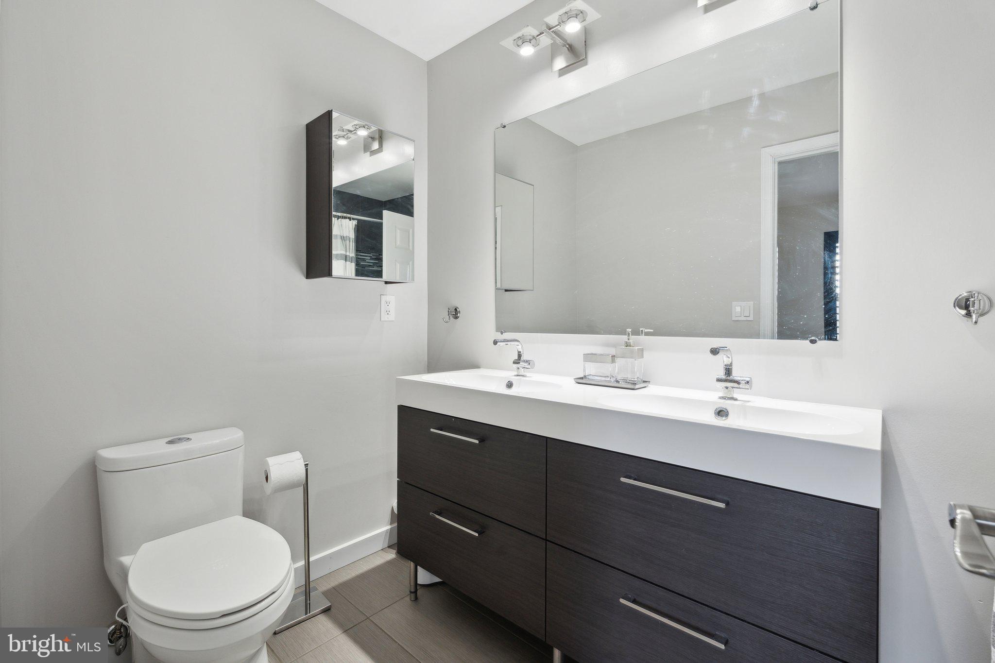 410 McDaniel Drive Purcellville, VA 20132 - Photo 25 of 36 a bathroom with a toilet a sink and mirror