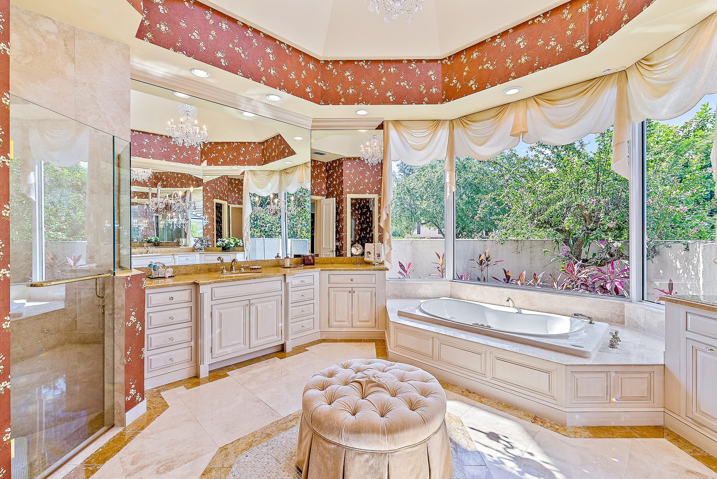 12049 Intercoastal Terrace Jupiter, FL 33469 - Photo 33 of 56 a large kitchen with kitchen island a large window in it