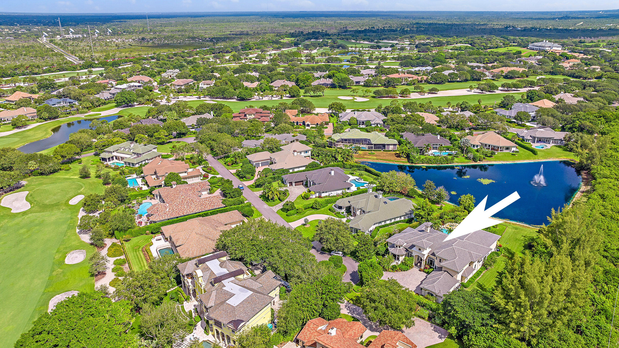 12049 Intercoastal Terrace Jupiter, FL 33469 - Photo 55 of 56 an aerial view of residential houses with outdoor space and street view
