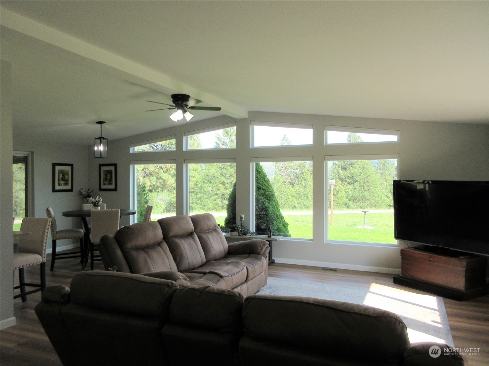156 West Curlew Lake Road Republic, WA 99166 - Photo 8 of 36 a living room with furniture and a flat screen tv