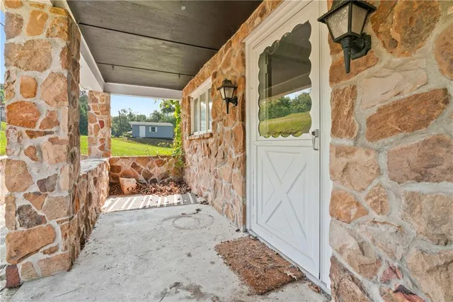 a view of front door