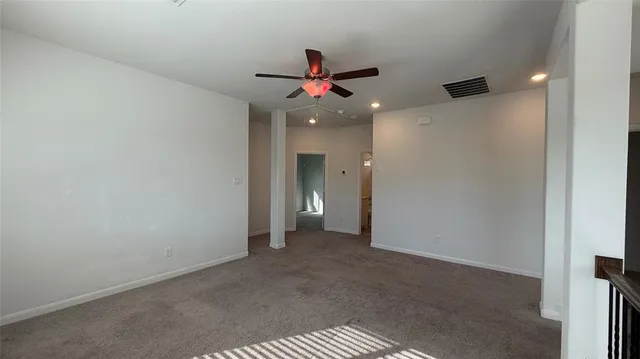 a view of an empty room