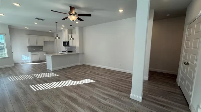 a view of kitchen and sink