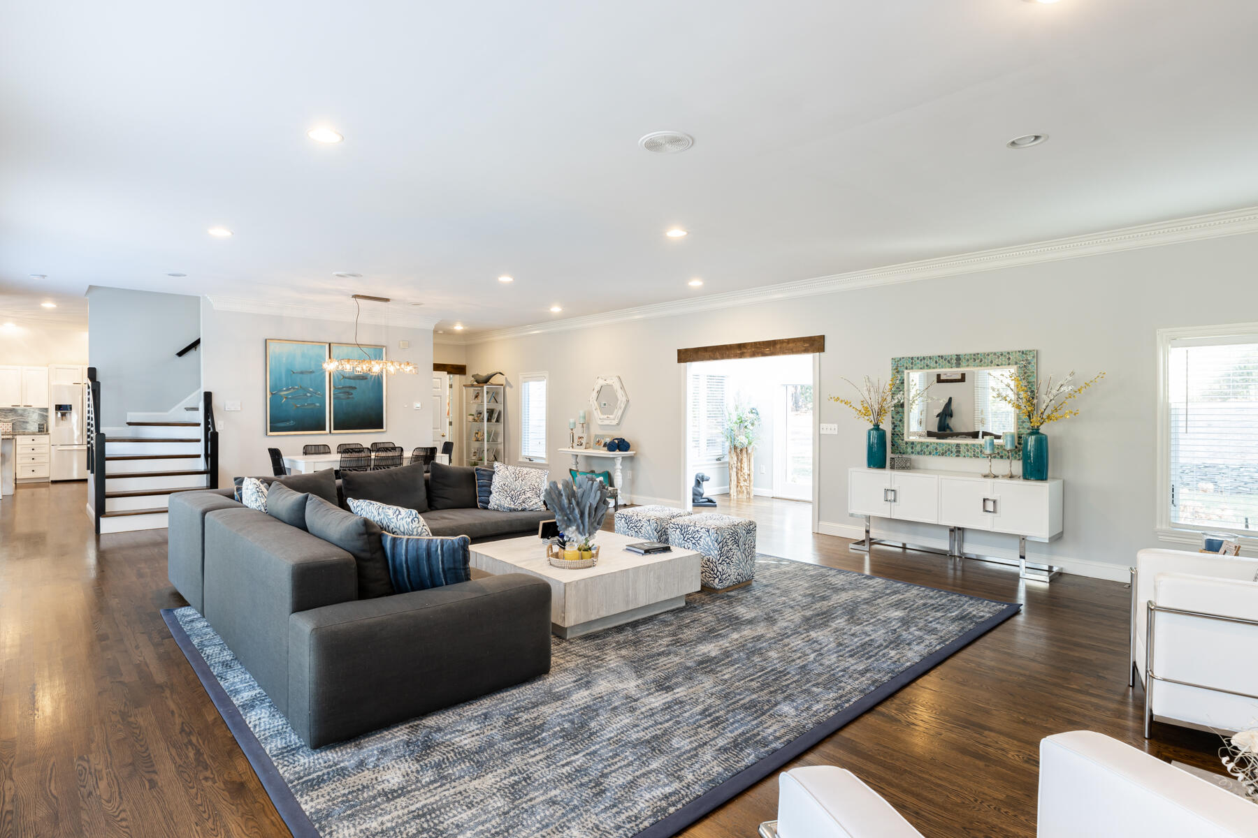 135 Paddock Circle Mashpee, MA 02649 - Photo 6 of 60 a living room with furniture and wooden floor